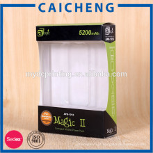 Caixa de janela de papel de empacotamento de energia móvel com inserção de blister